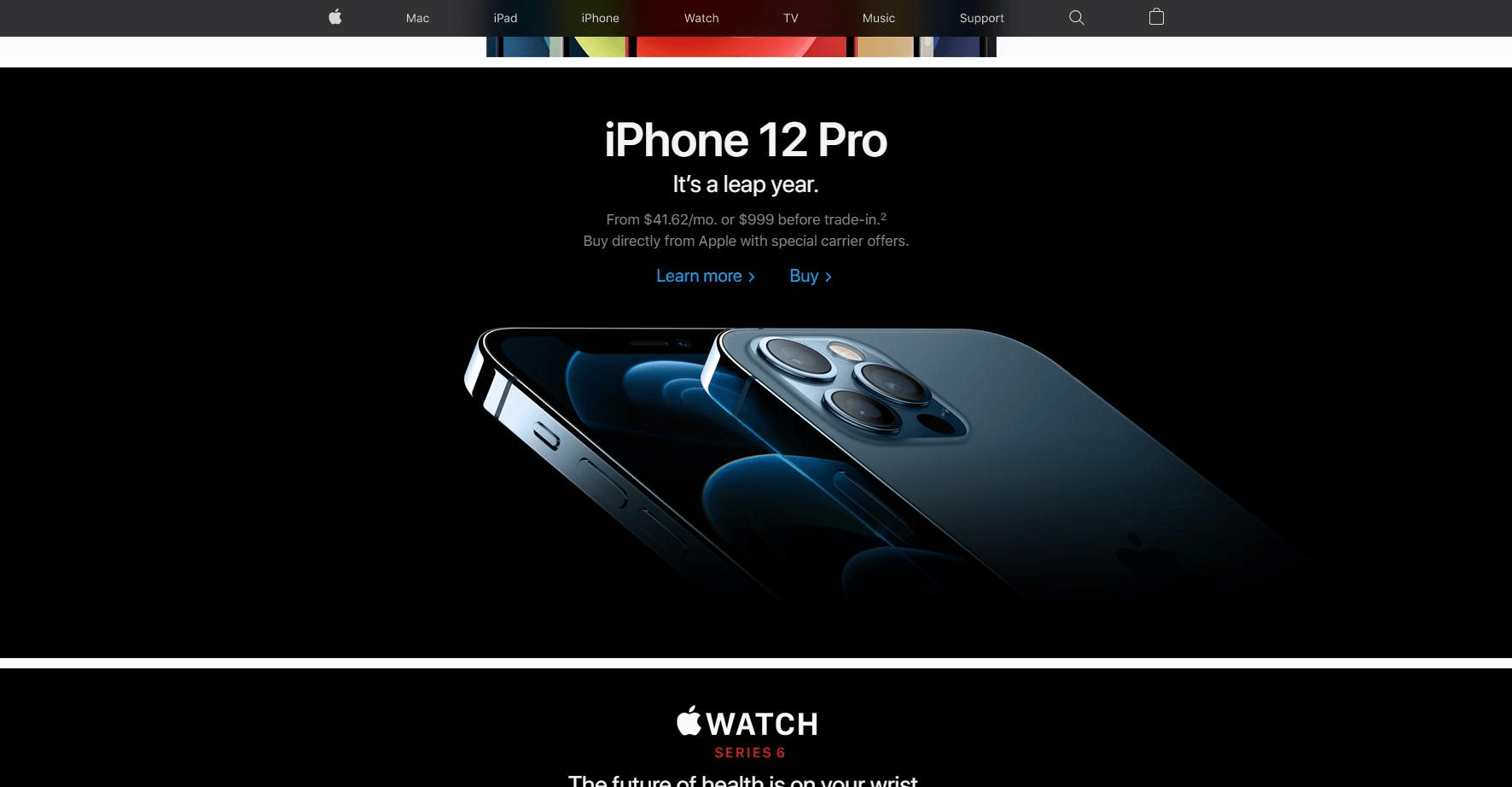 以iPhone12的官網介紹為例 以iPhone12的官網介紹為例